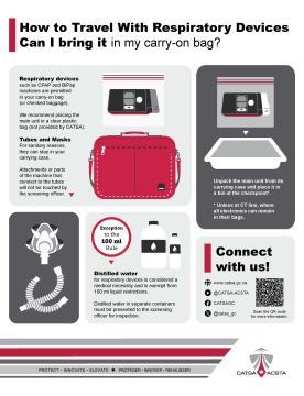 infographic with tips for packing medical items